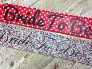 BRIDE DITSY DOT SASHES